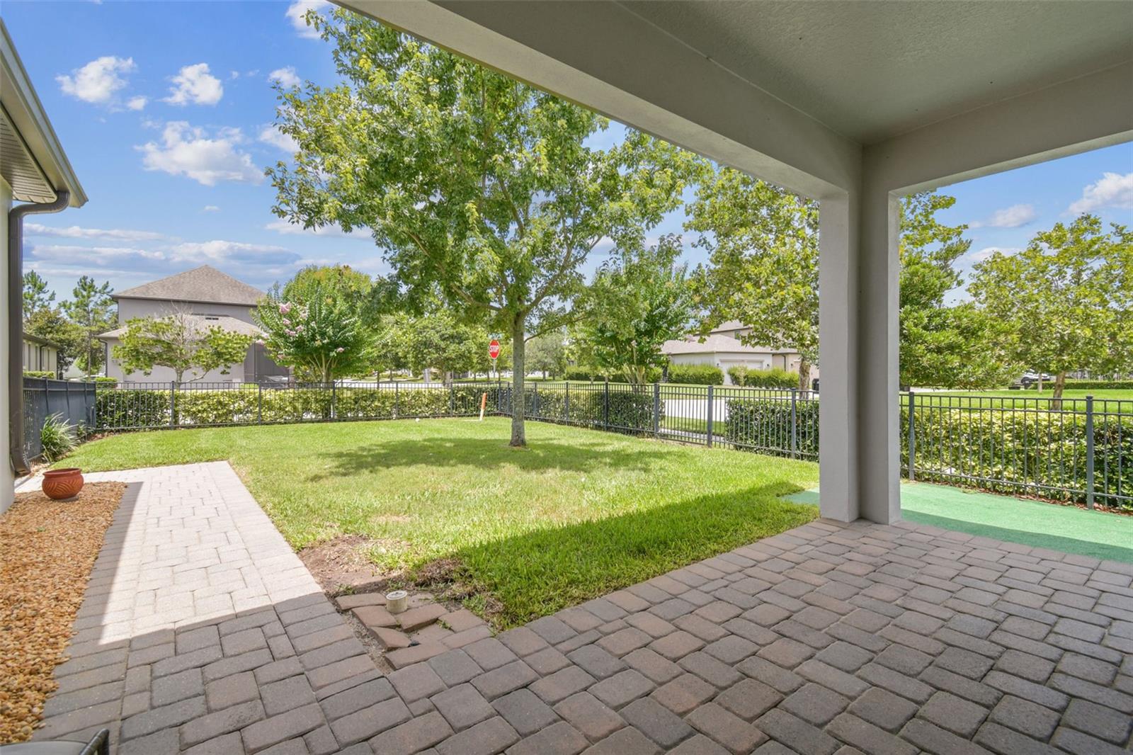 Enjoy your covered porch to the rear of the home