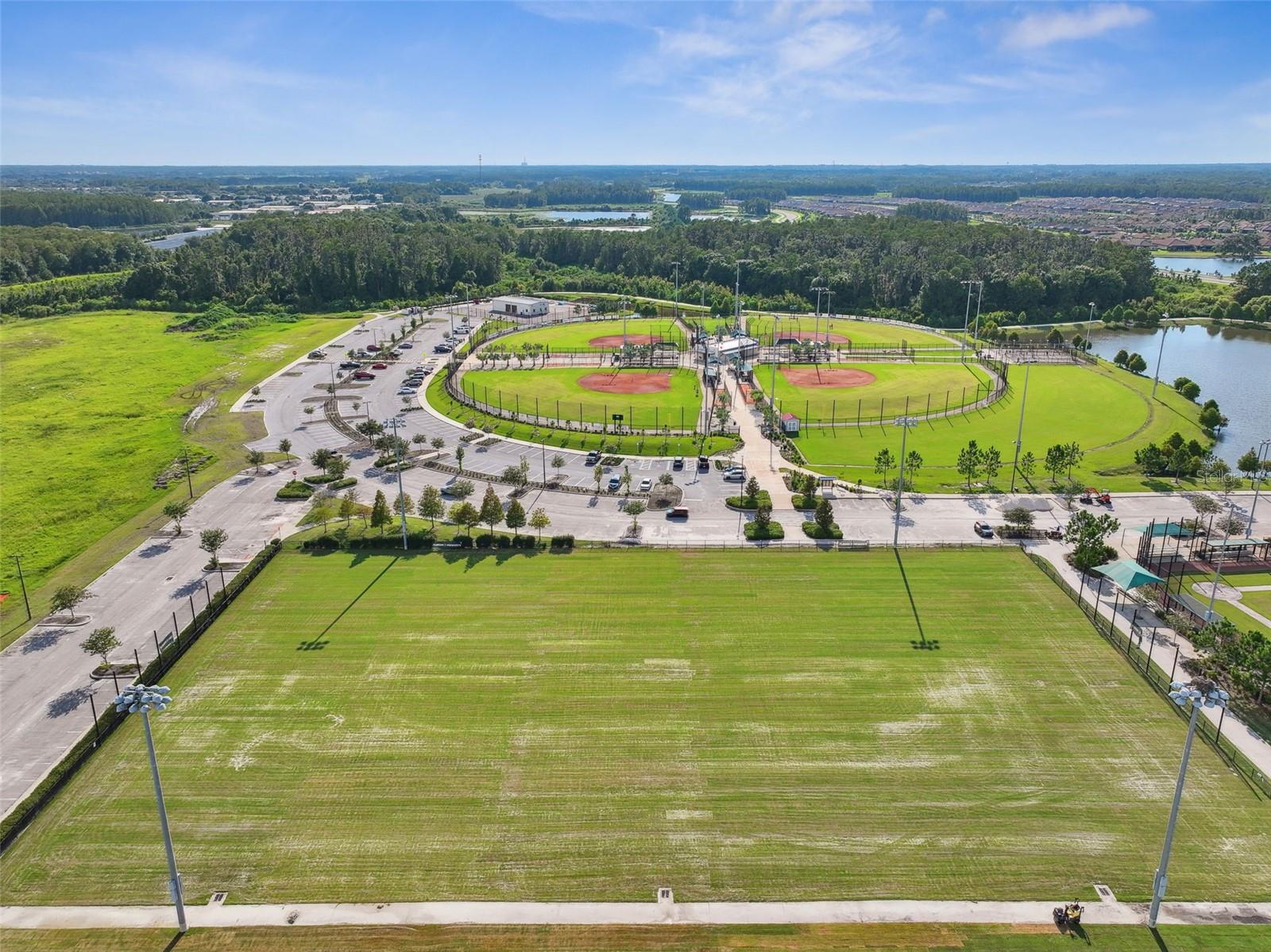 Less than a half mile away is District Park- home to an elite, and expanding county sports complex!