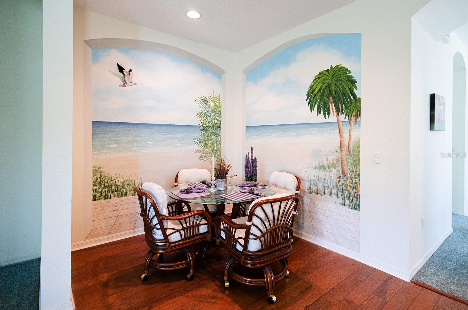 Dining nook just off the kitchen and a perfect place for a quiet breakfast.