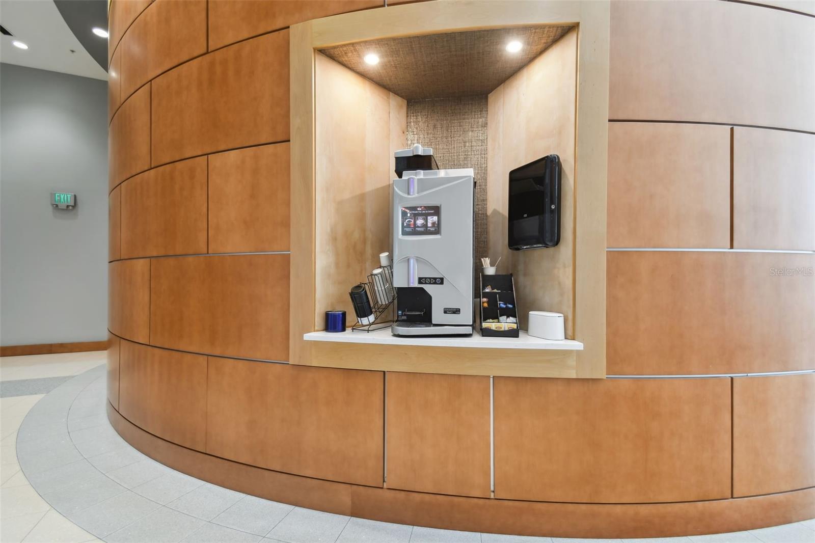 Community coffee station.