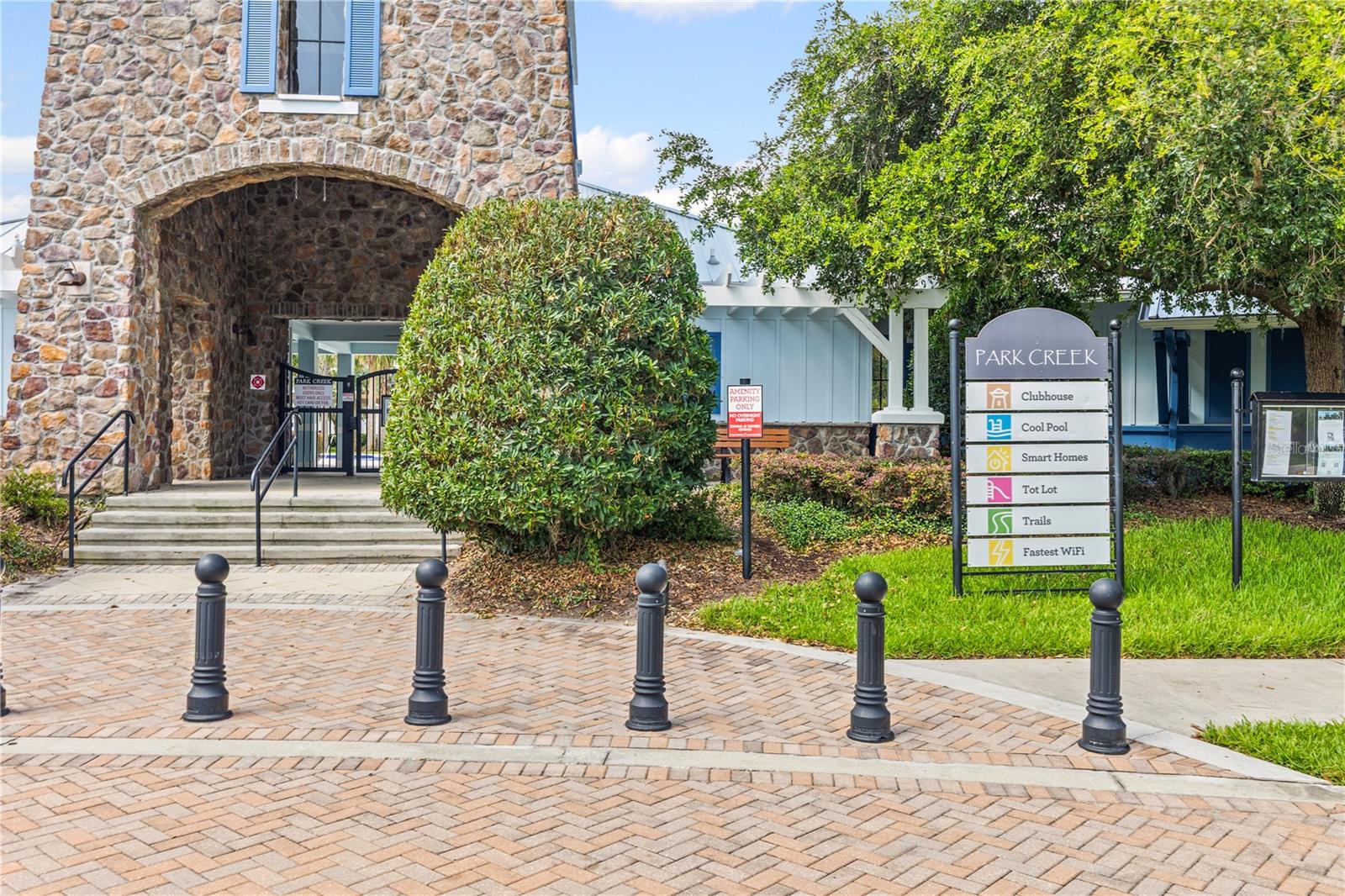 Park Creek Clubhouse & Pool Entrance across the street!
