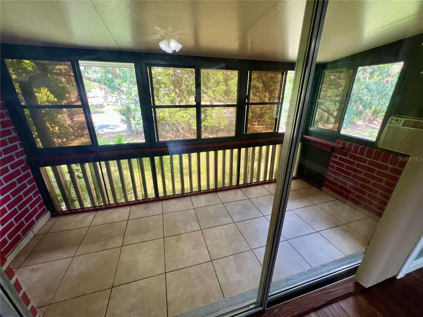 Enclosed patio with window options