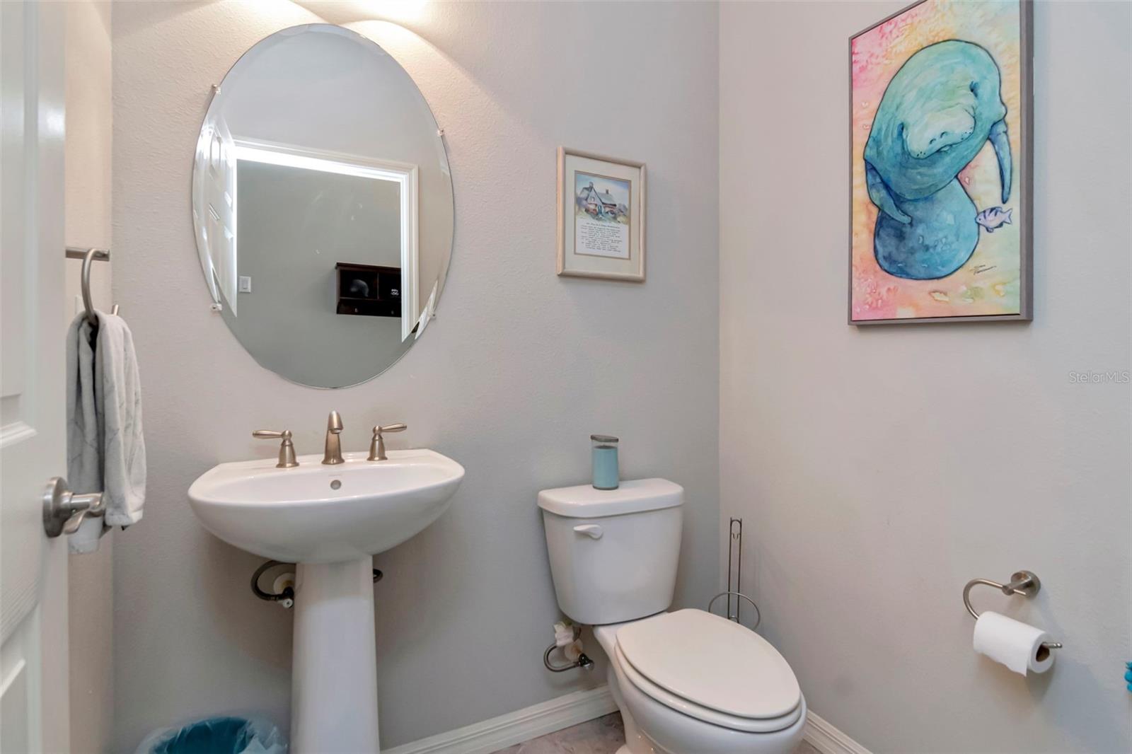 Powder Room on main level
