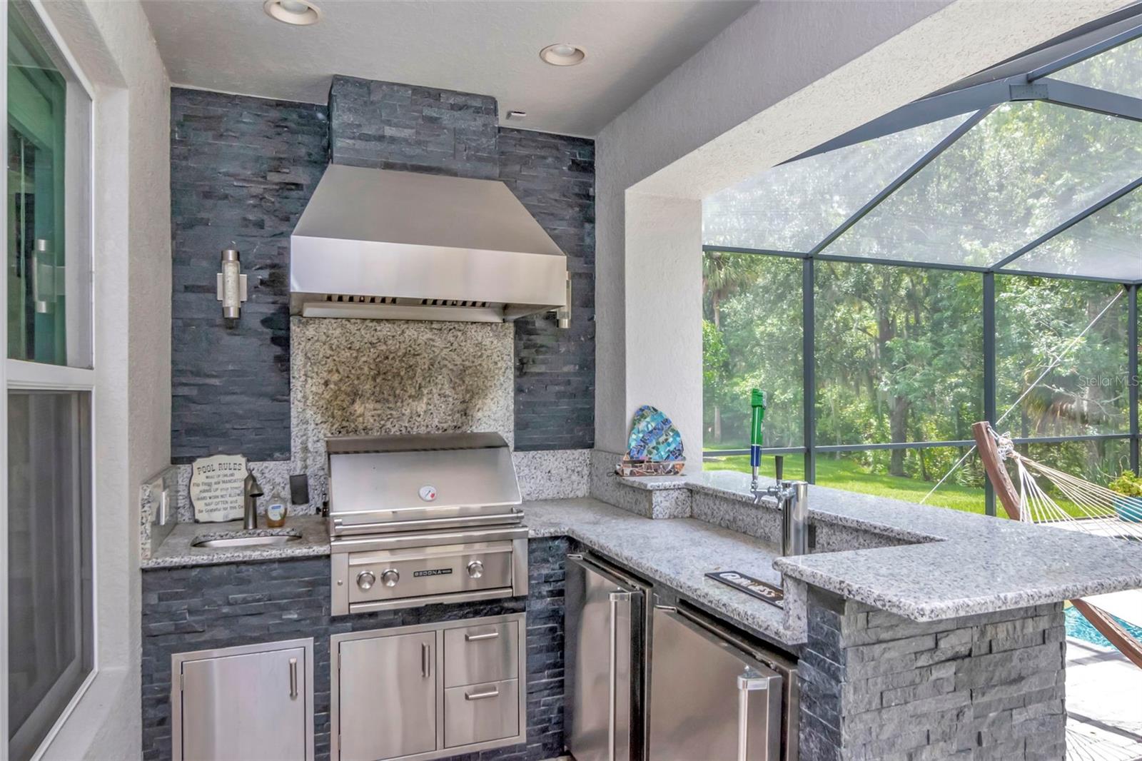 Outstanding outdoor kitchen