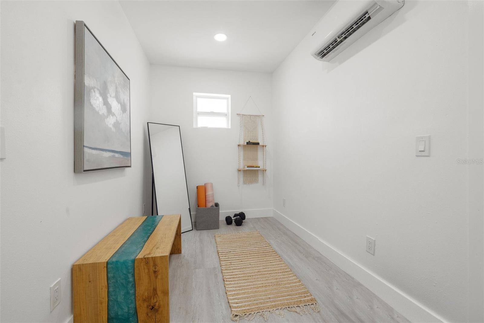 Flex space off garage with AC