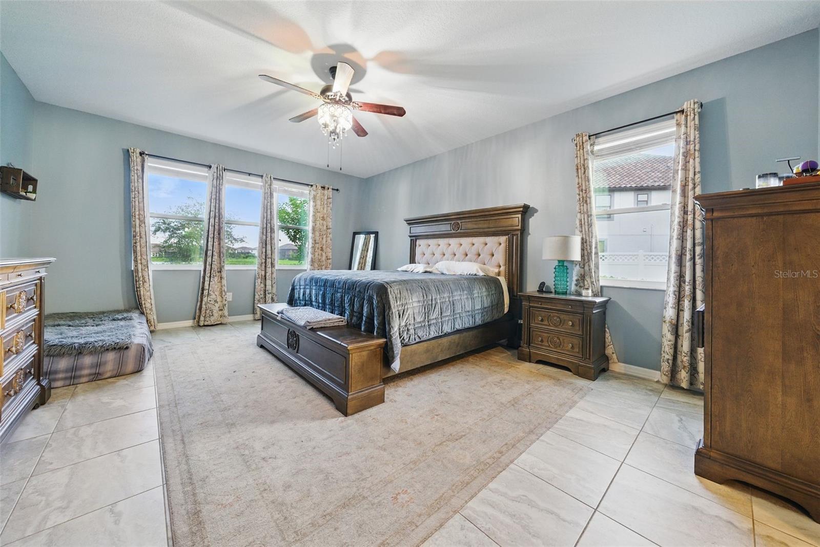 Primary Bedroom with His and Hers Walk-in closets