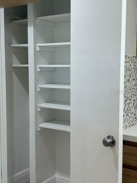 built in kitchen pantry