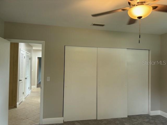 bedroom #3 - triple built in closet