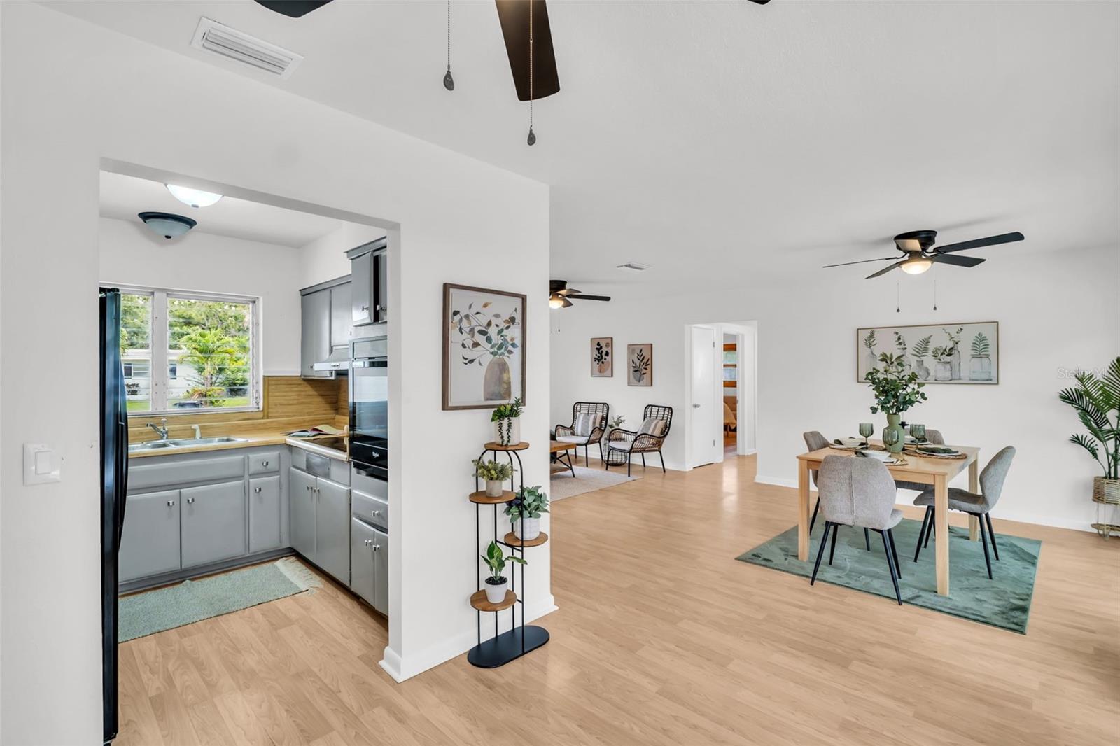 Living area/kitchen