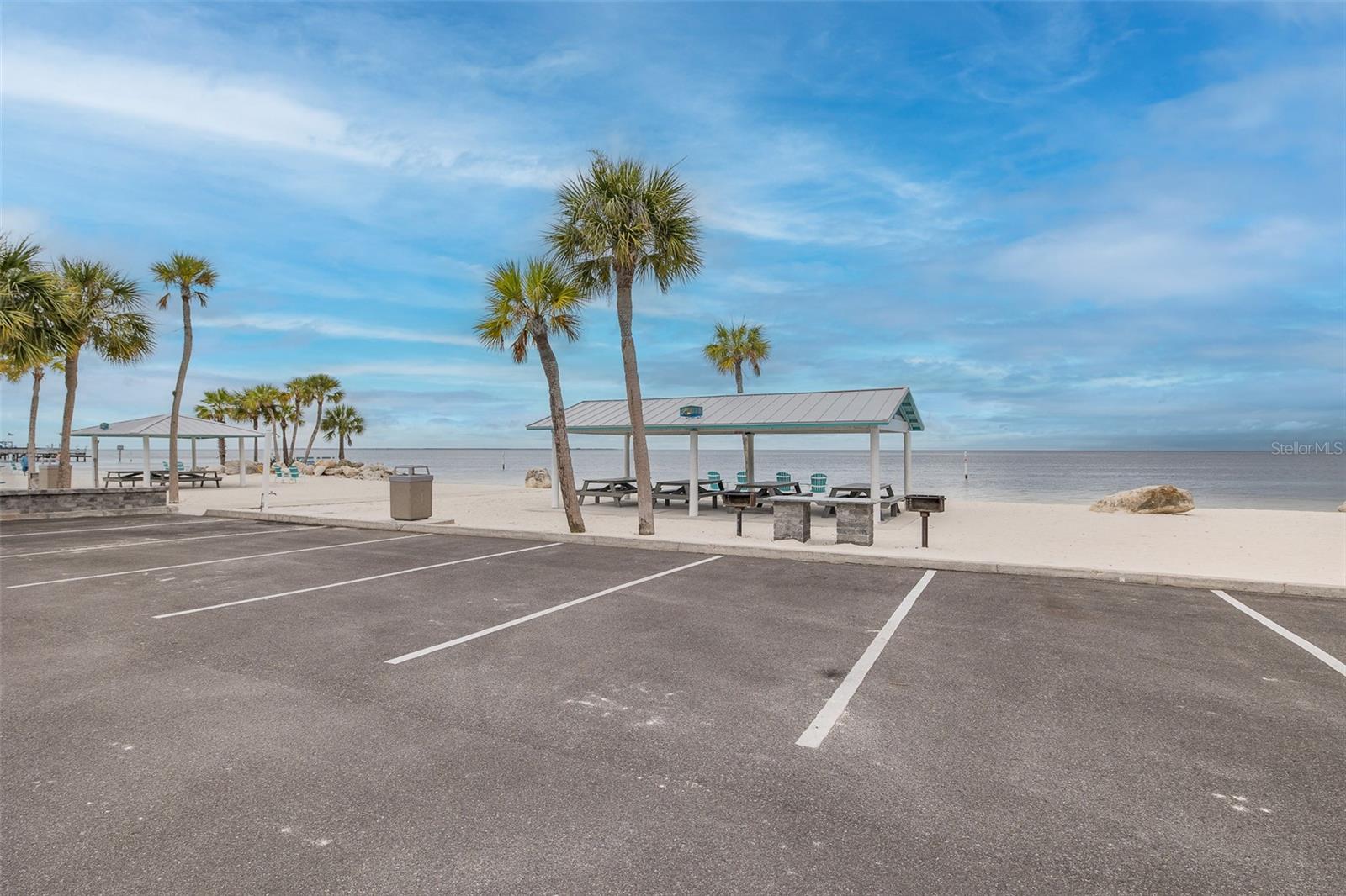 Beach and Pavilliions