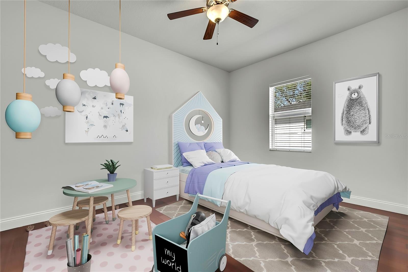 Virtually Stage Secondary Bedroom