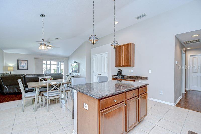 Kitchen Island and Casual Dining Area
