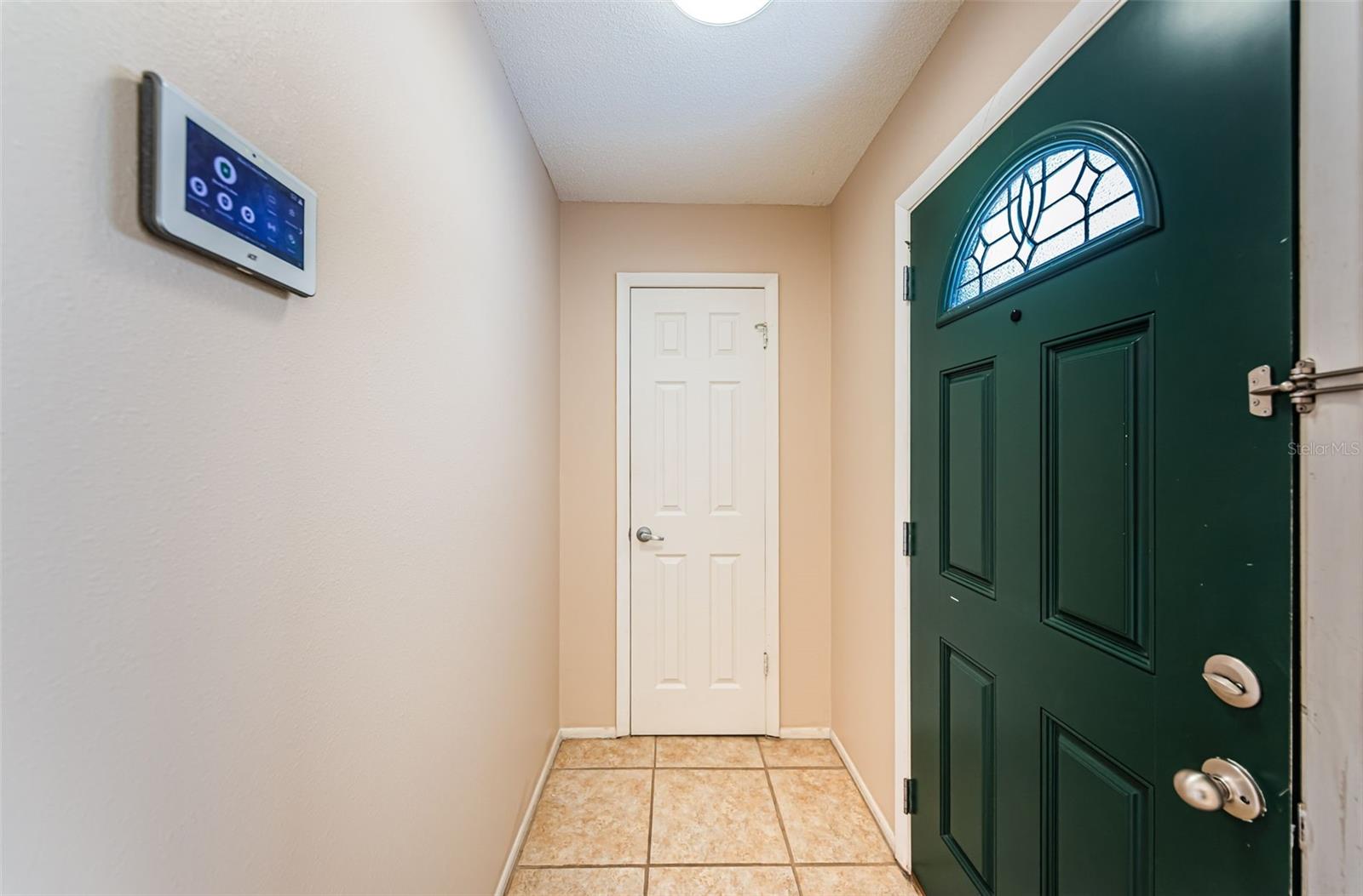 Foyer with coat closet