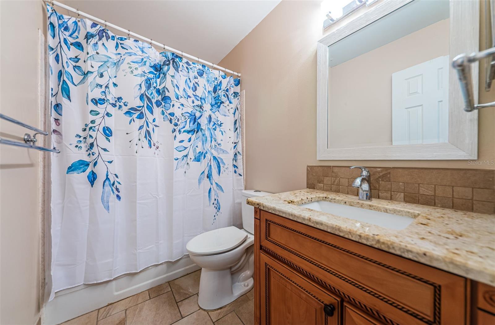 Guest bathroom with shower