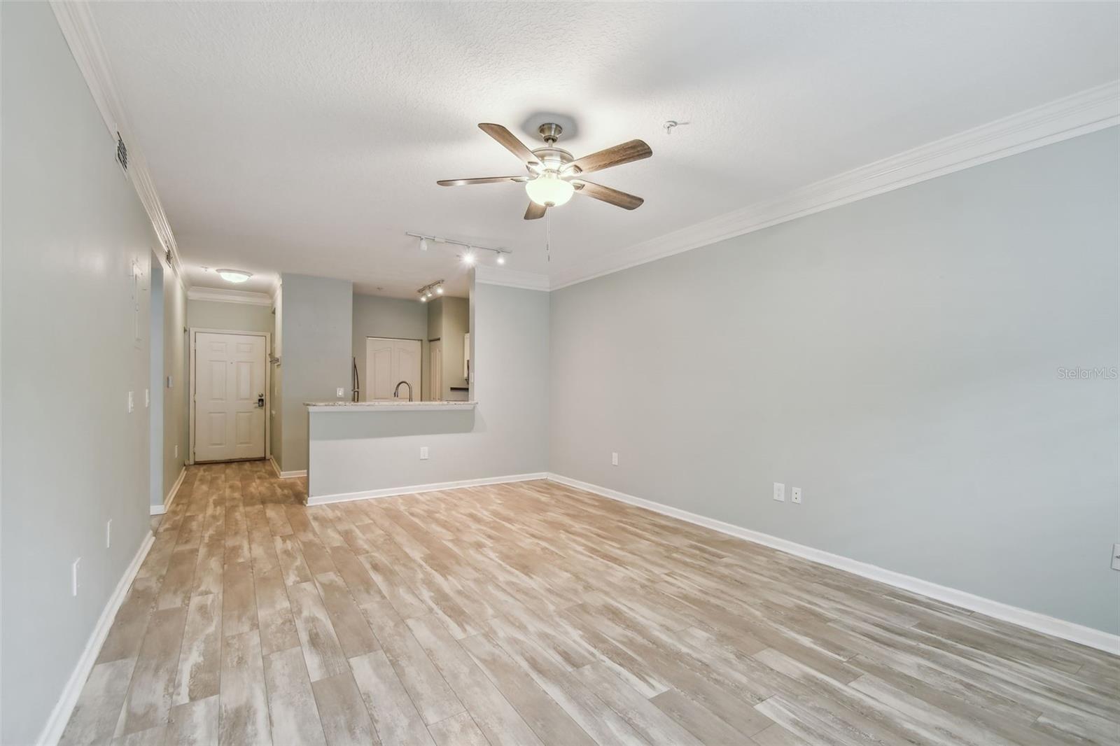 Living room from front windows