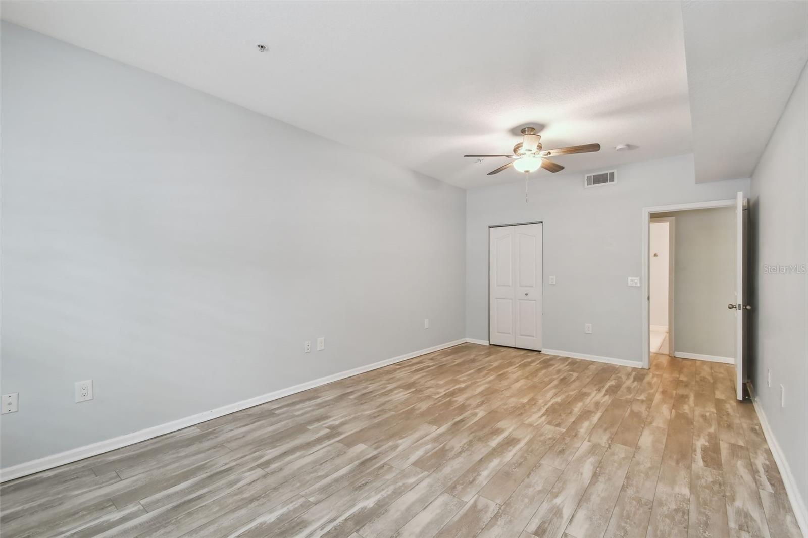 Bedroom from windows