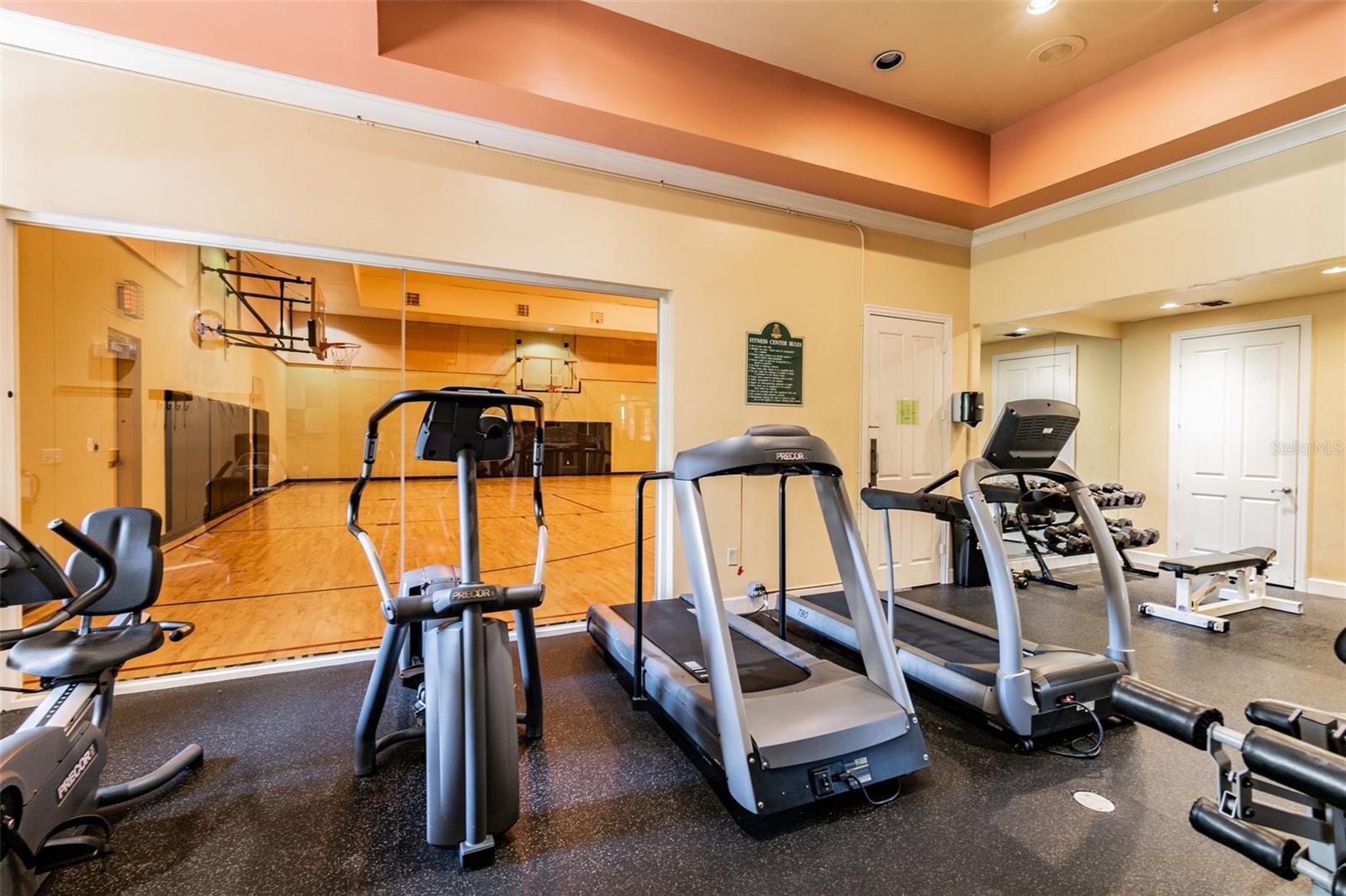 Air conditioned fitness center