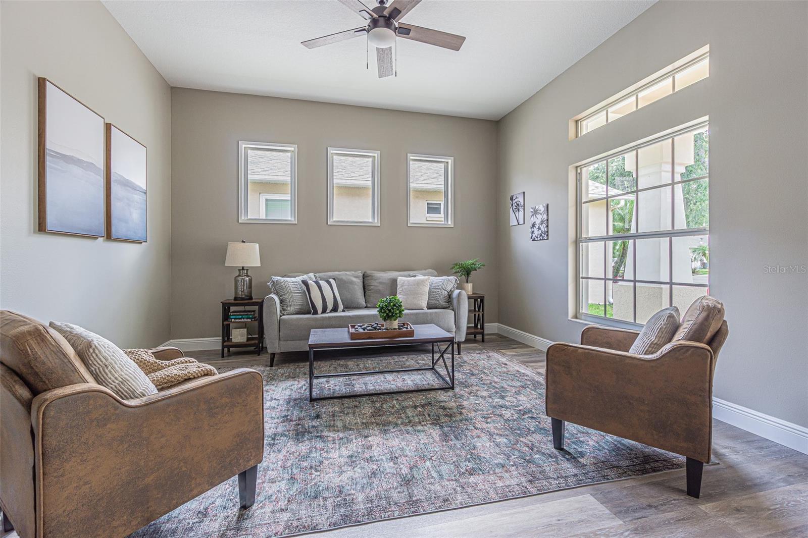 Sitting Room to the front of the home overlooking porch