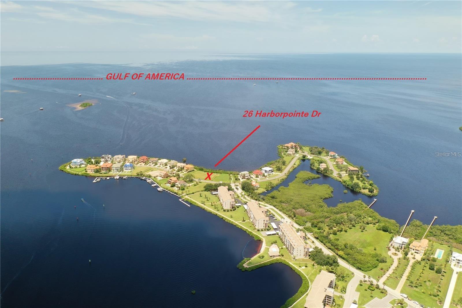 Twice gated Harborpointe on the Gulf of America