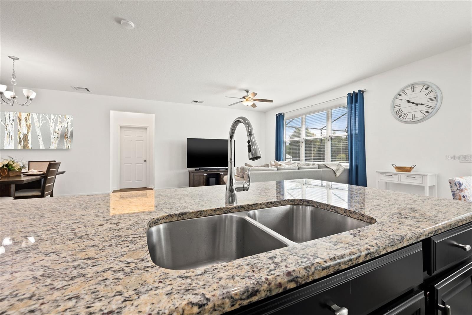 Open concept floor plan