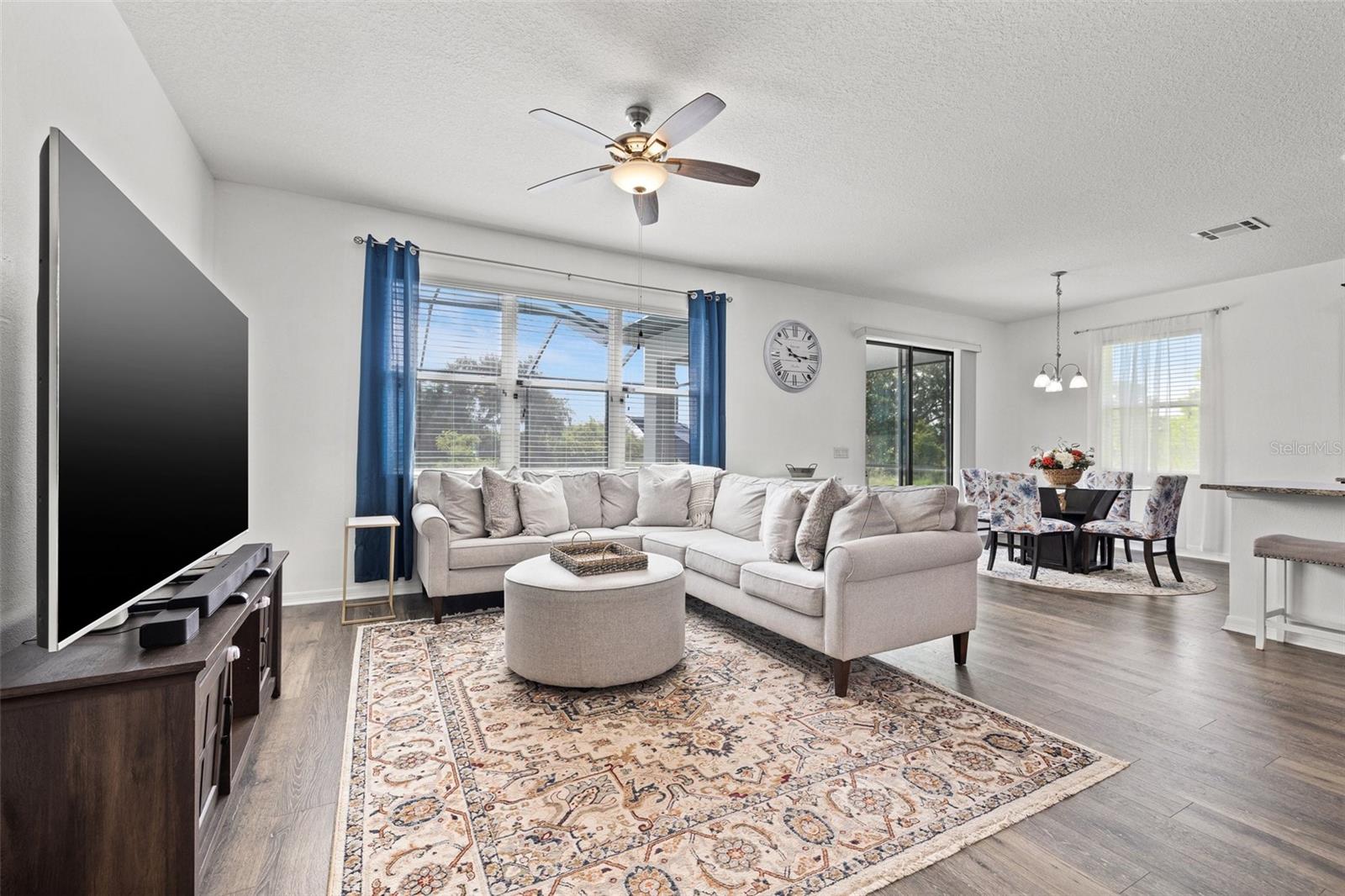 Spacious living room