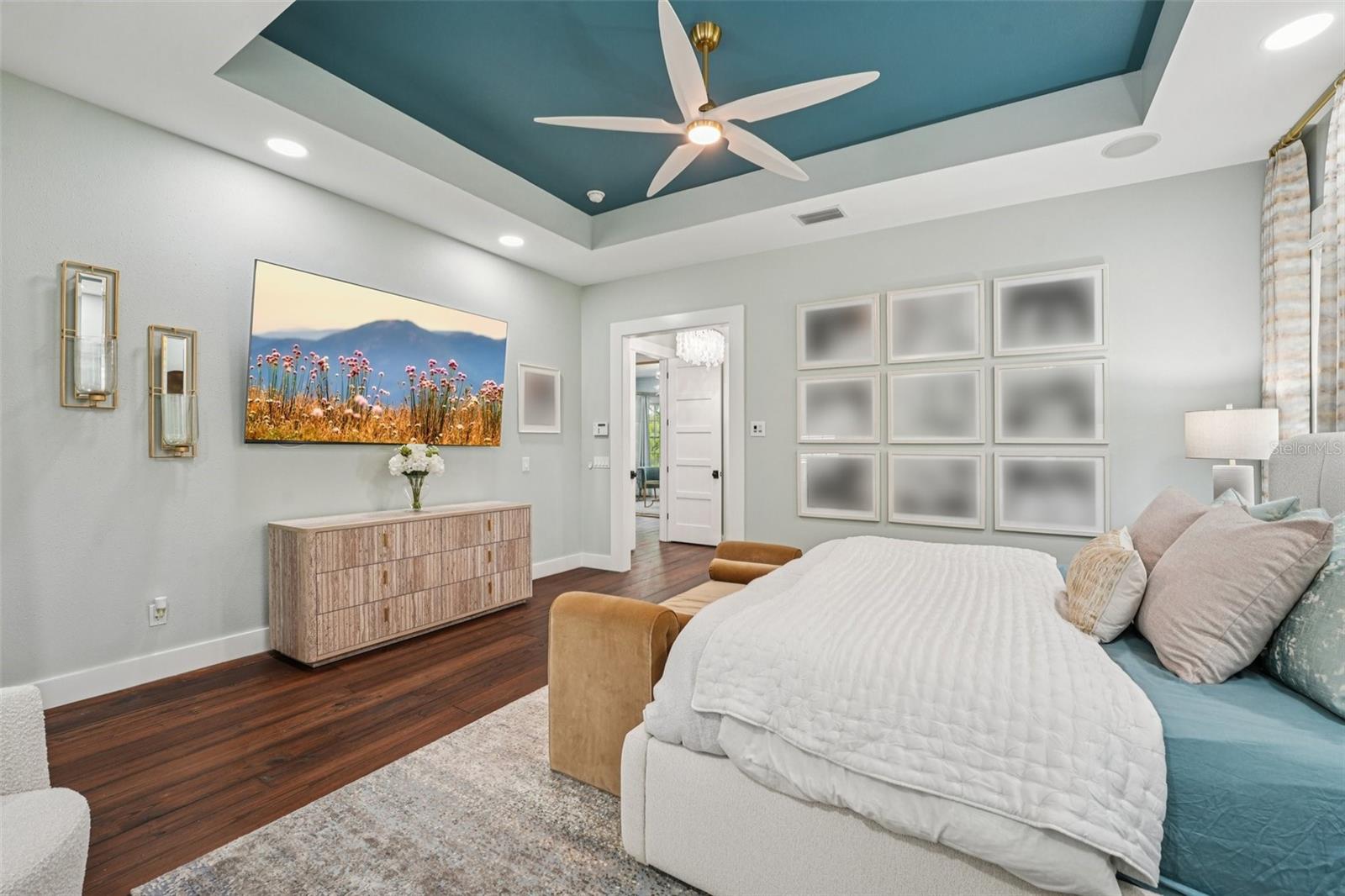 Primary Suite with Tray Ceiling