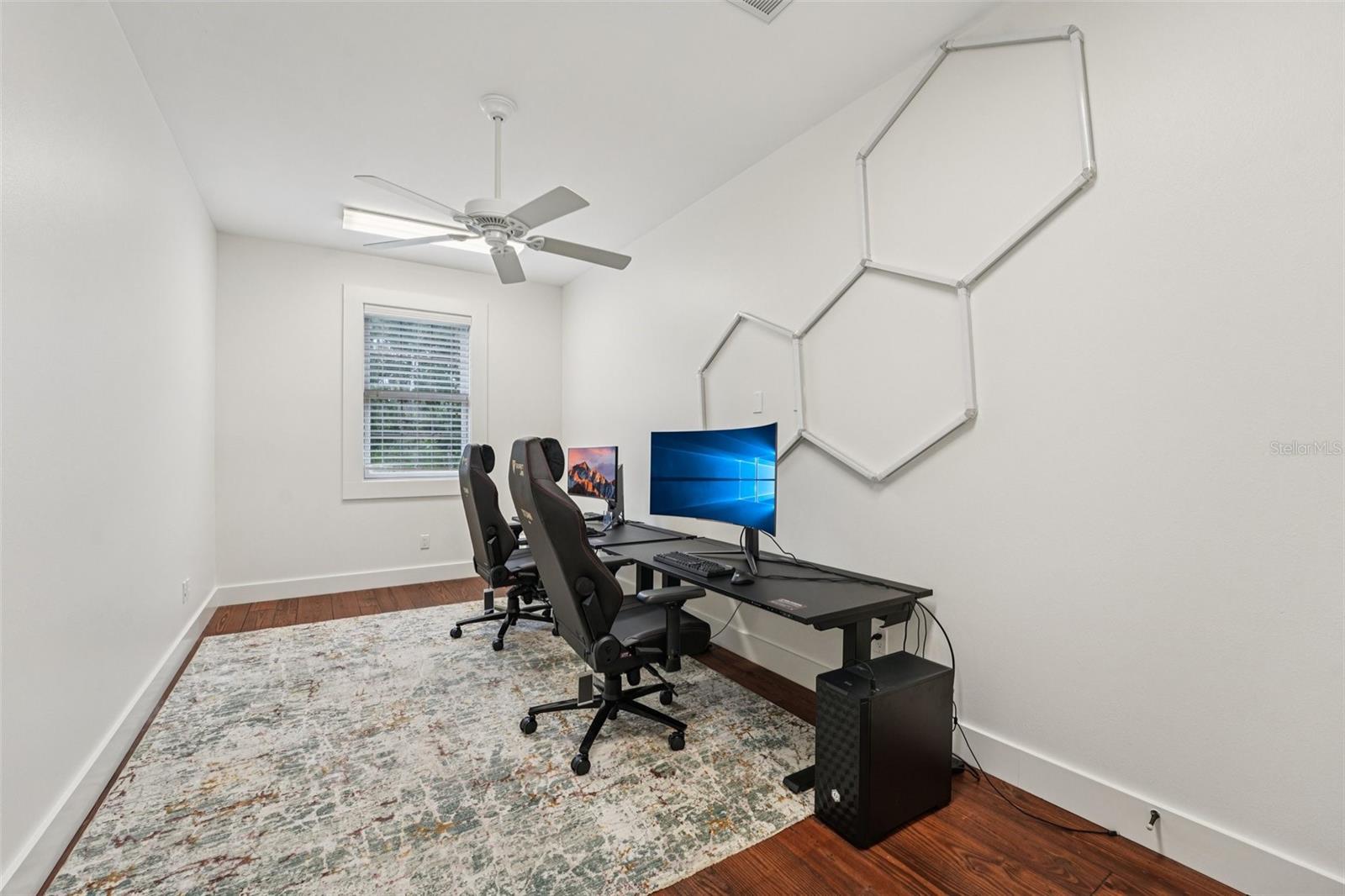 Office across from the elevator and bonus room