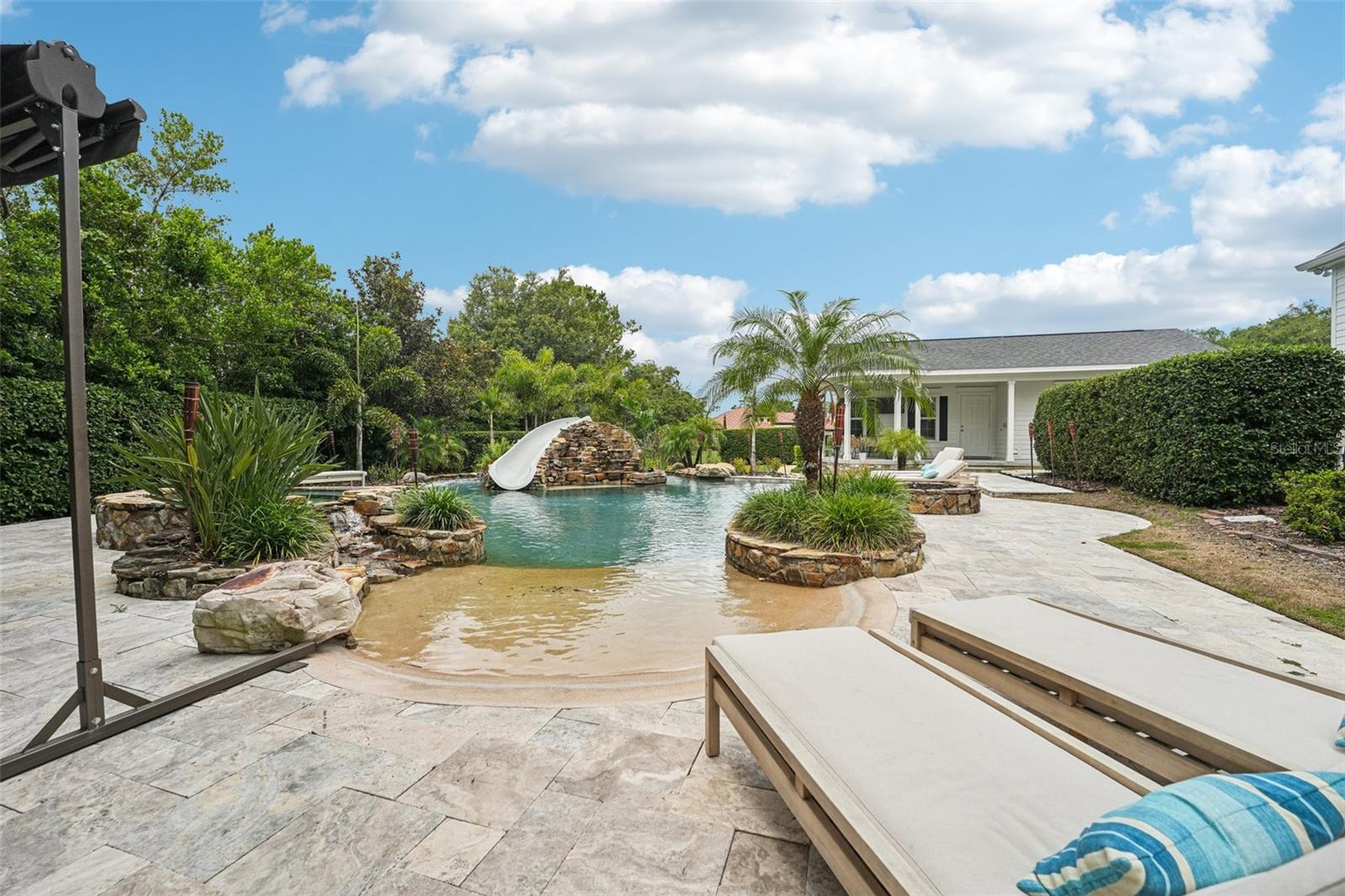 Plenty of room for lounging pool side