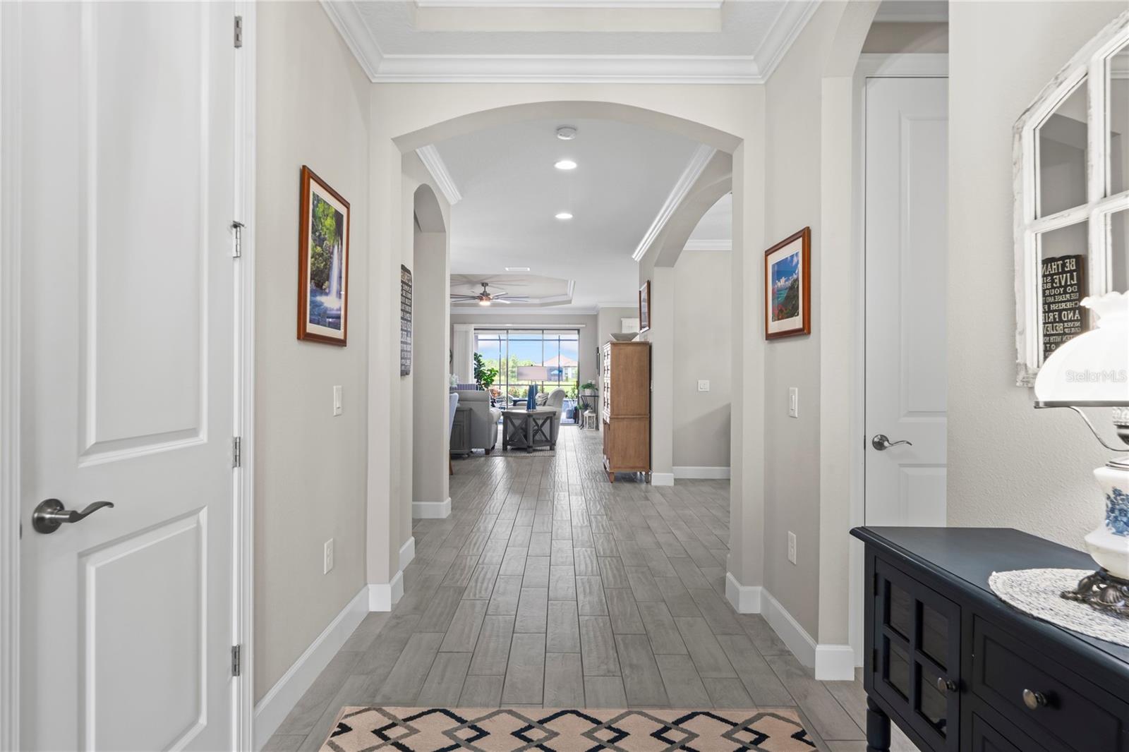 Foyer view looking in home from front door