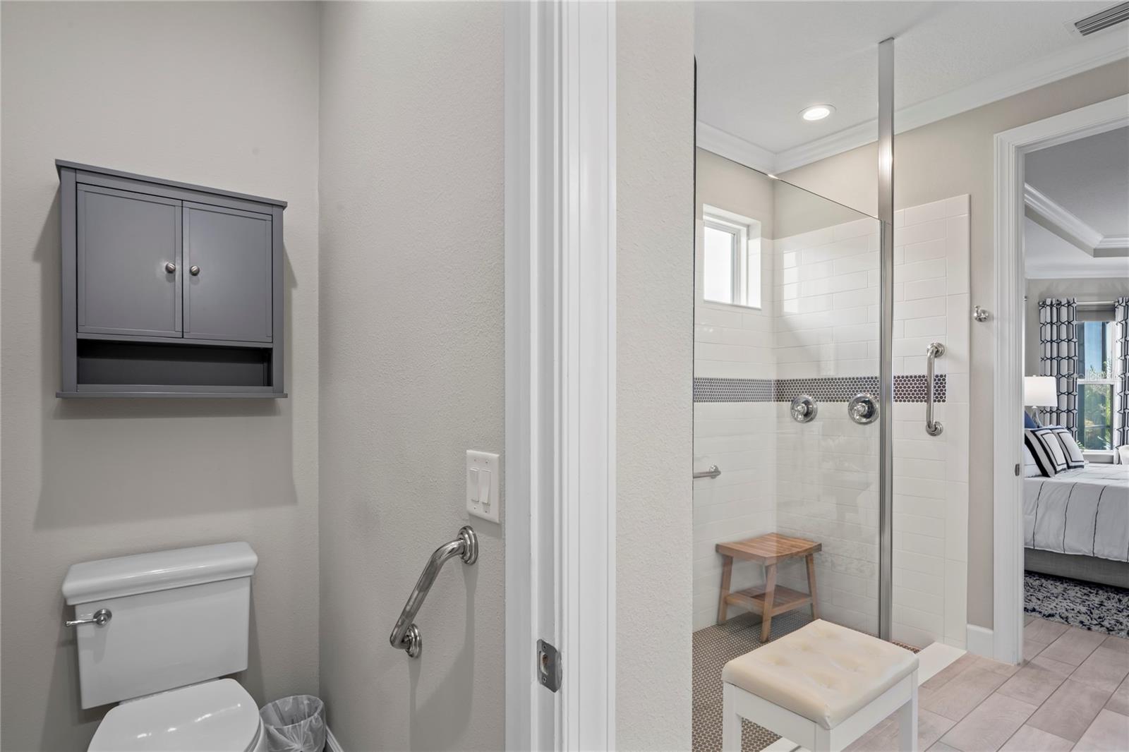 Primary bathroom toilet room