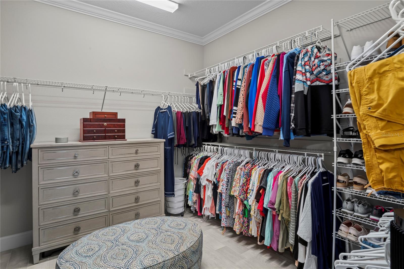 Primary walk-in closet