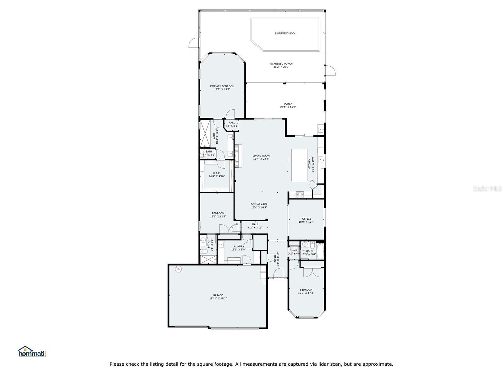 Floor plan with dimensions