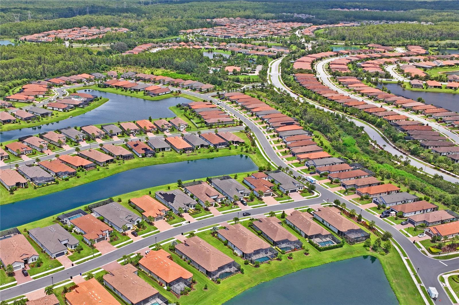 Aerial view of Egeria Drive