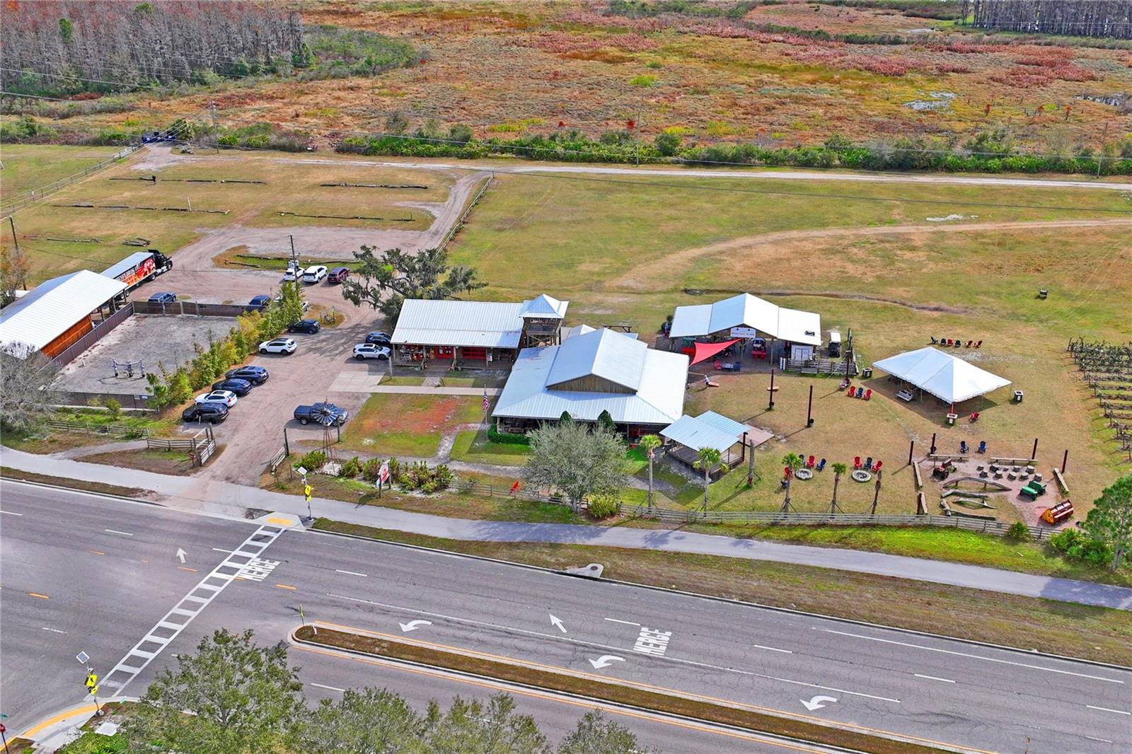 Aerial view of Starkey Ranch Market