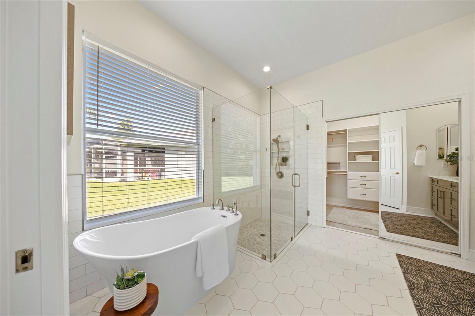 Gorgeous remodeled primary bathroom.