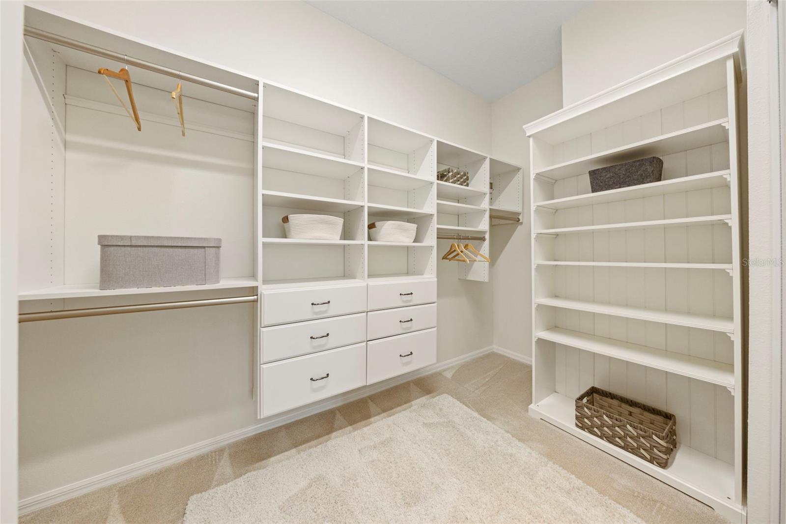 Custom closet in primary.