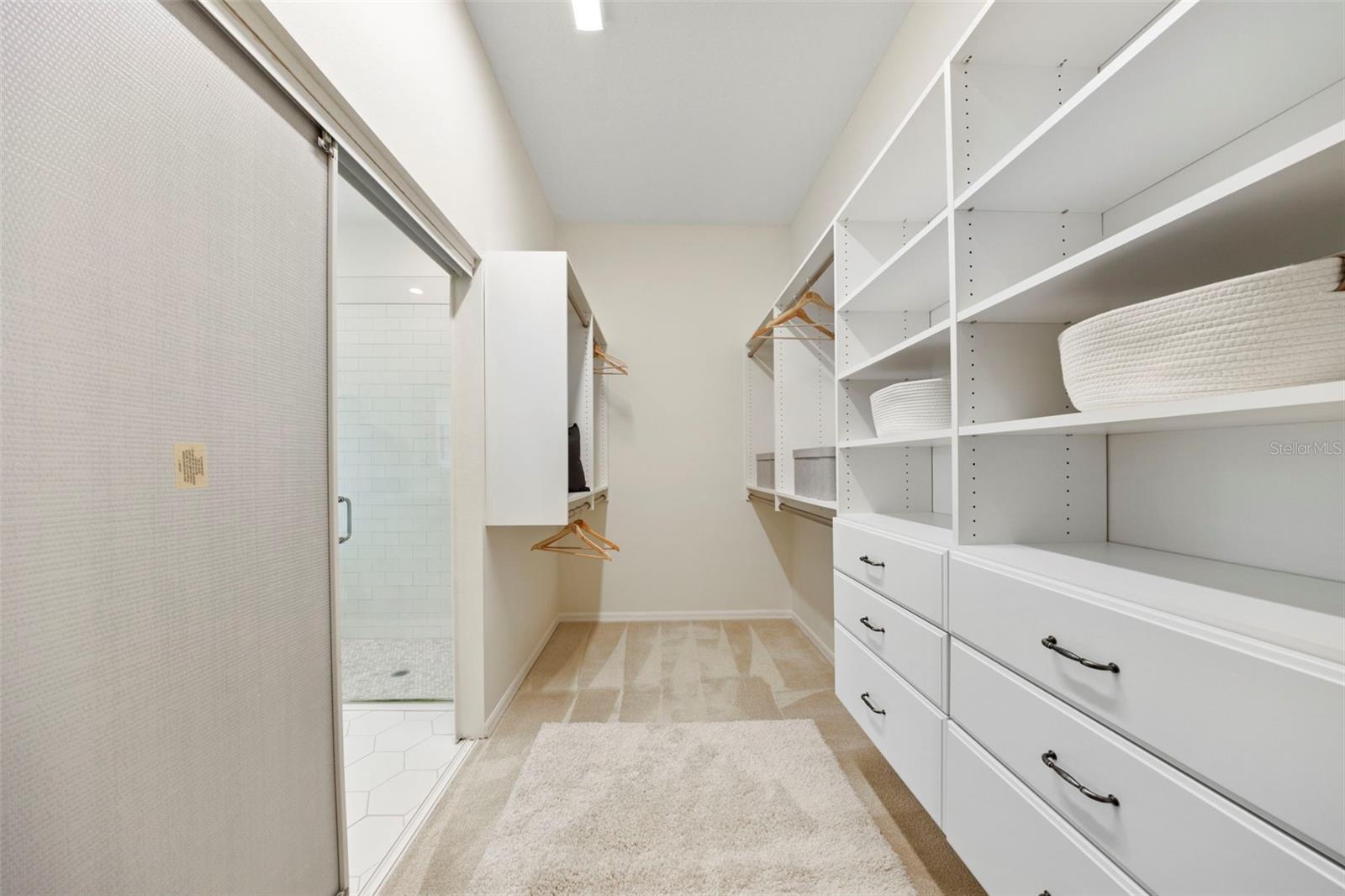 Custom closet in primary.
