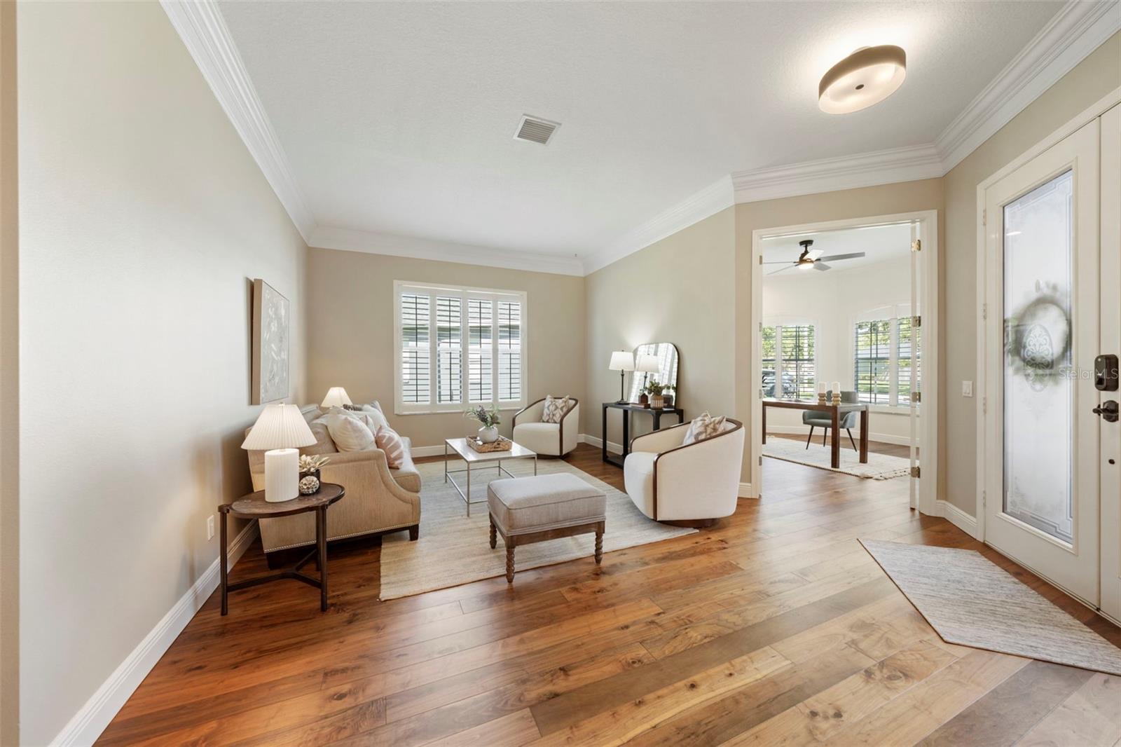 Separate sitting/living room in front of home.