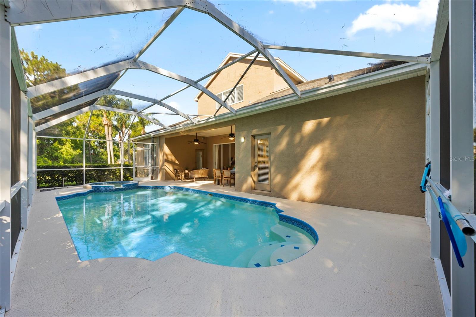 Gorgeous outdoor pool area.