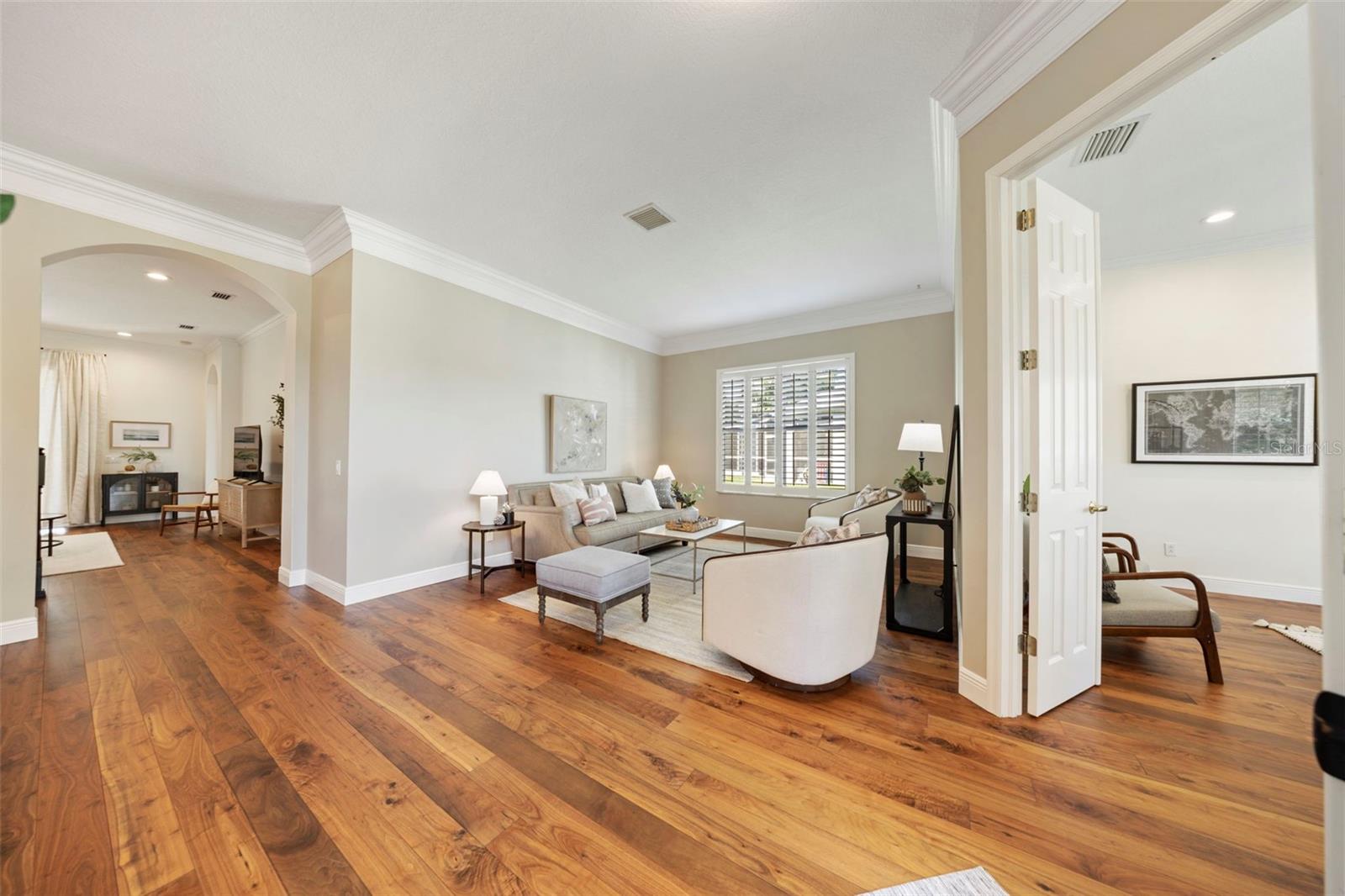 Separate sitting/living room in front of home.