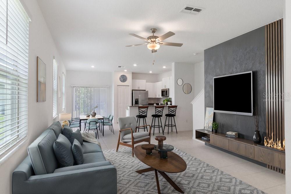 Living Area - Virtually Staged