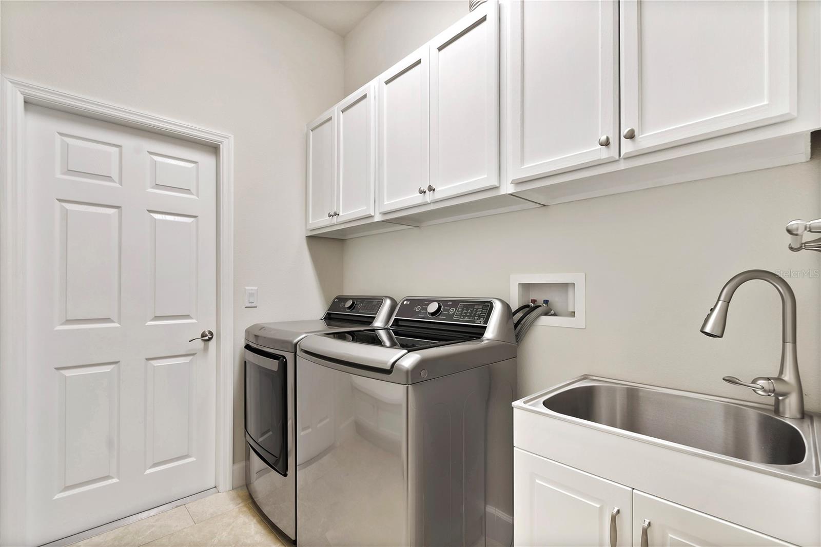 Inside laundry room