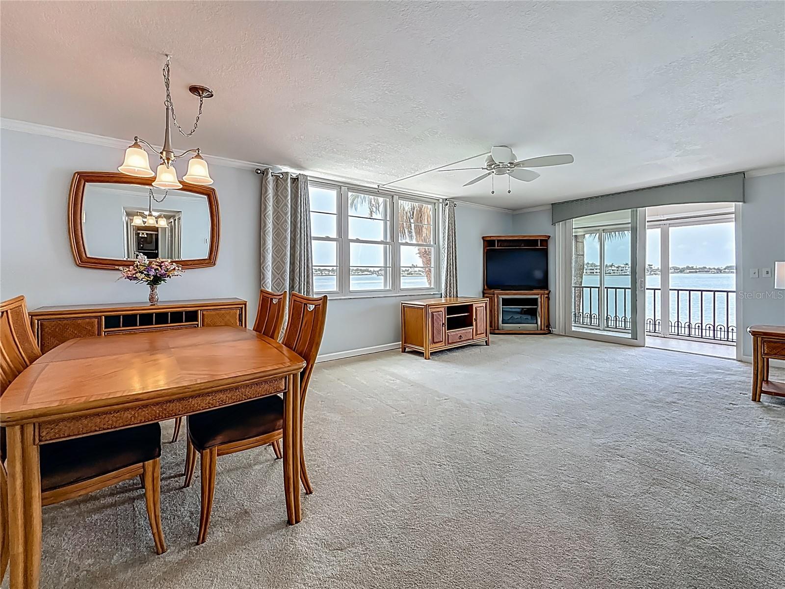 Closer look at your dining space.  There is enough room for a china closet and a dining room table.  Not all condos offer this much space.
