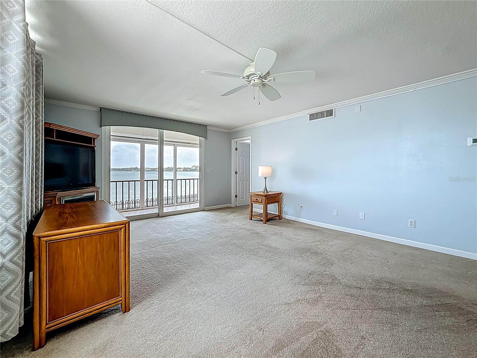 Look at the great water views you will have in your living area.