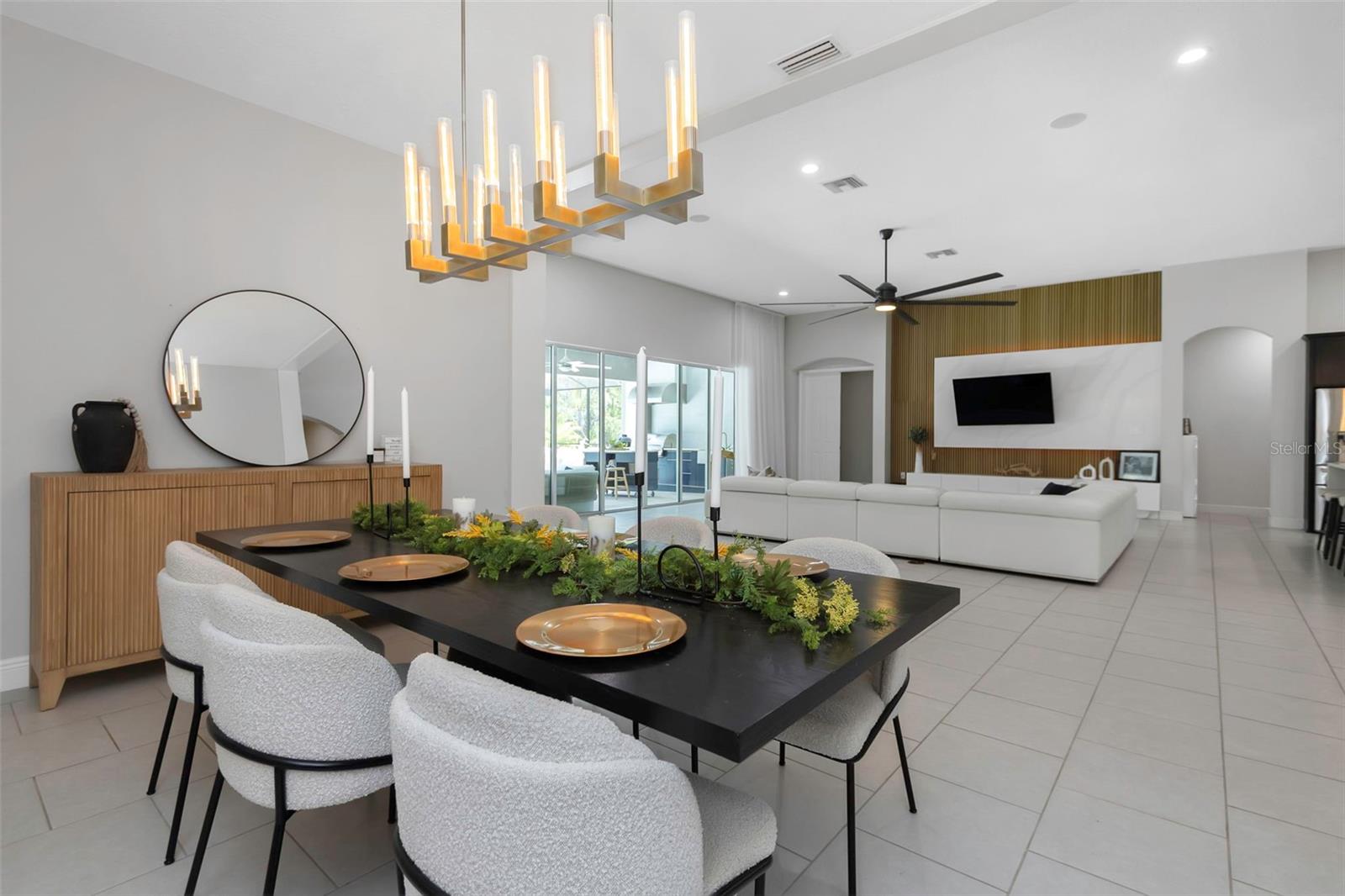 Dining Room open to the GRAND Room and Kitchen