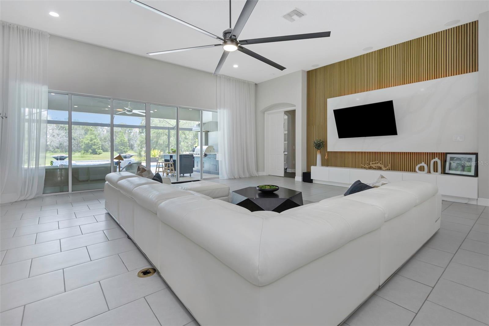 Custom TV Wall with Surround Sound