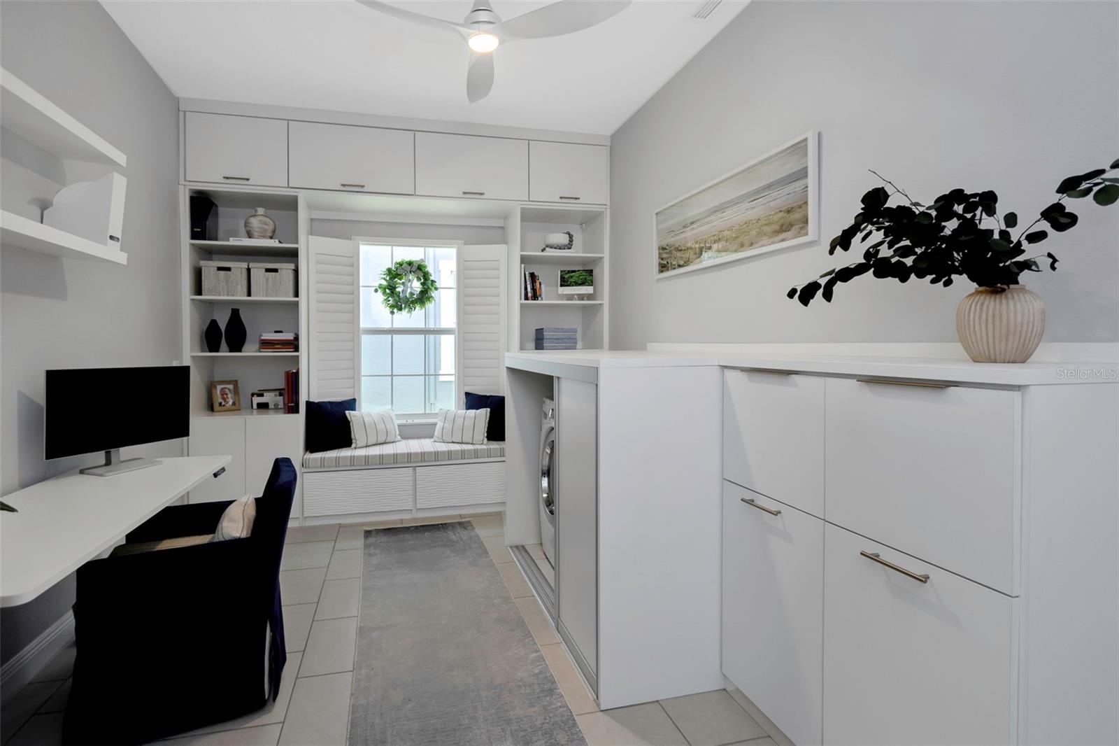 Bonus Room. Hidden washer and dryer