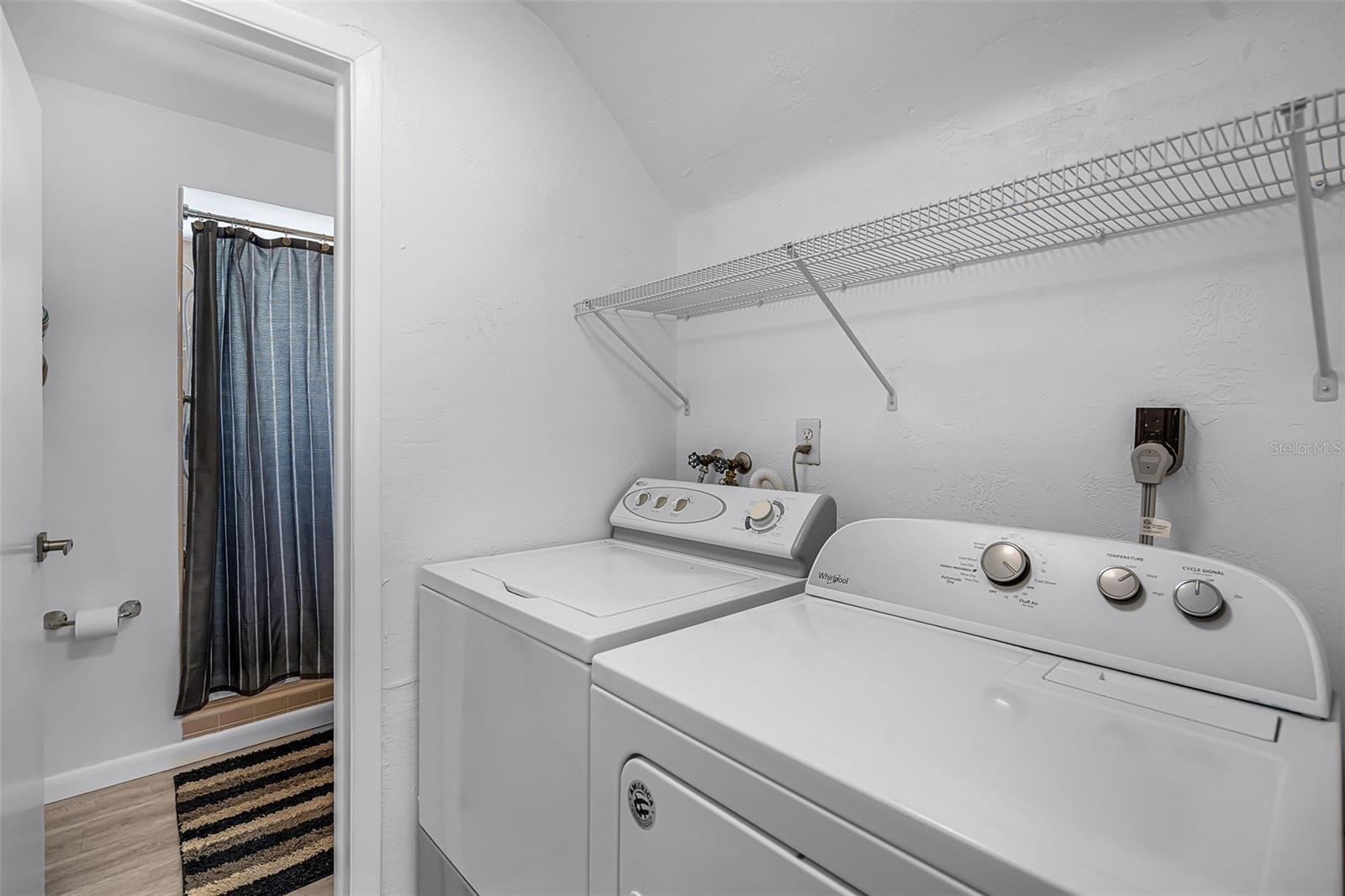 Inside Washer & Dryer