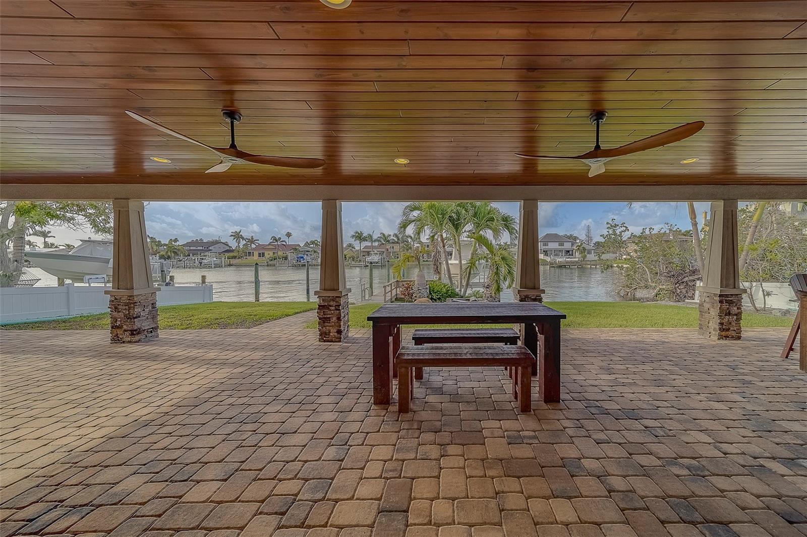 Stunning covered patio