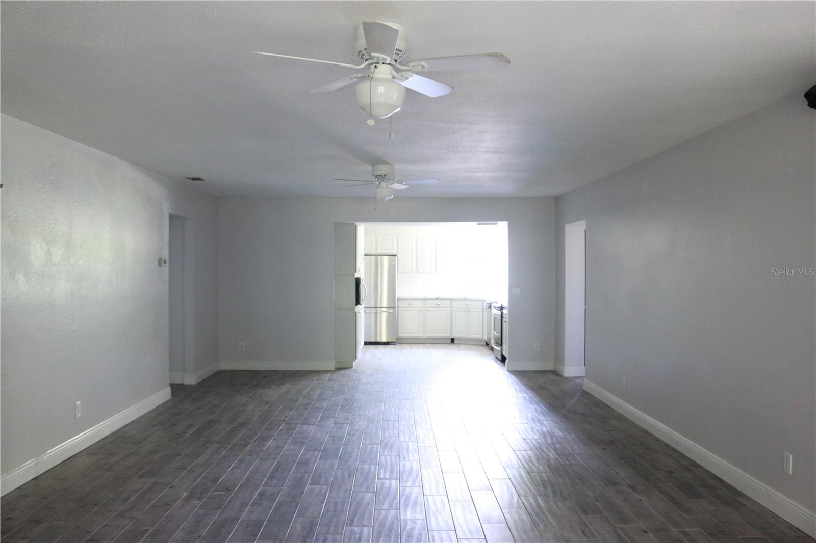 VIEW OF GREAT ROOM FROM KITCHEN